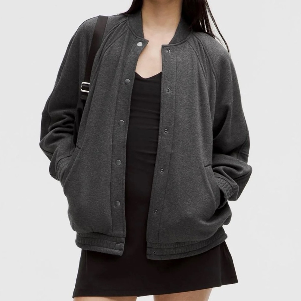 Lululemon Scuba Oversized Varsity Jacket Plush